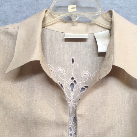 Lucy Parida Linen Embroidered Shacket - Picture 5 of 12